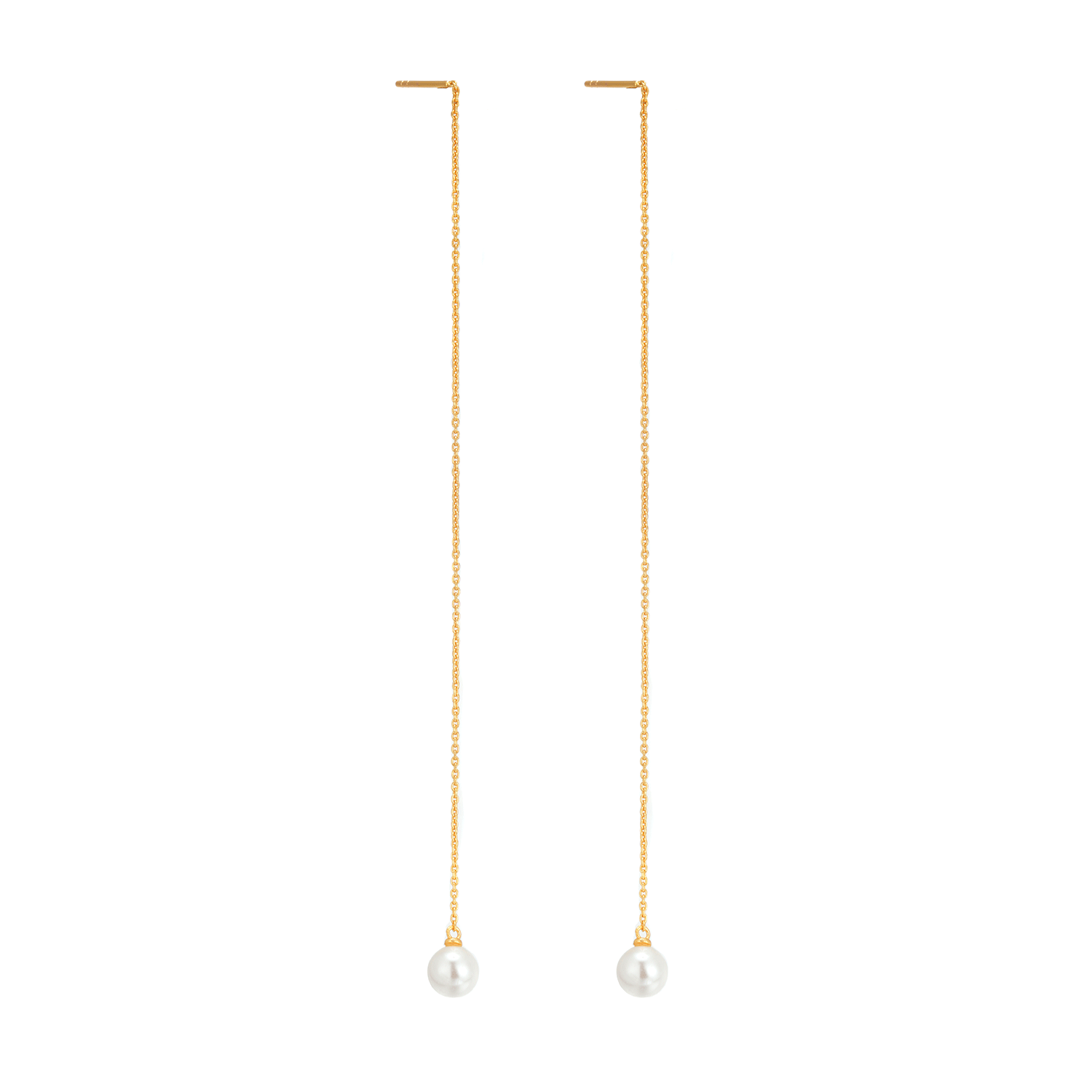 Wholesale Of New Features White Shell Pearl Bridal Trendy 18K Pearl Gold Plated Sliver Earing