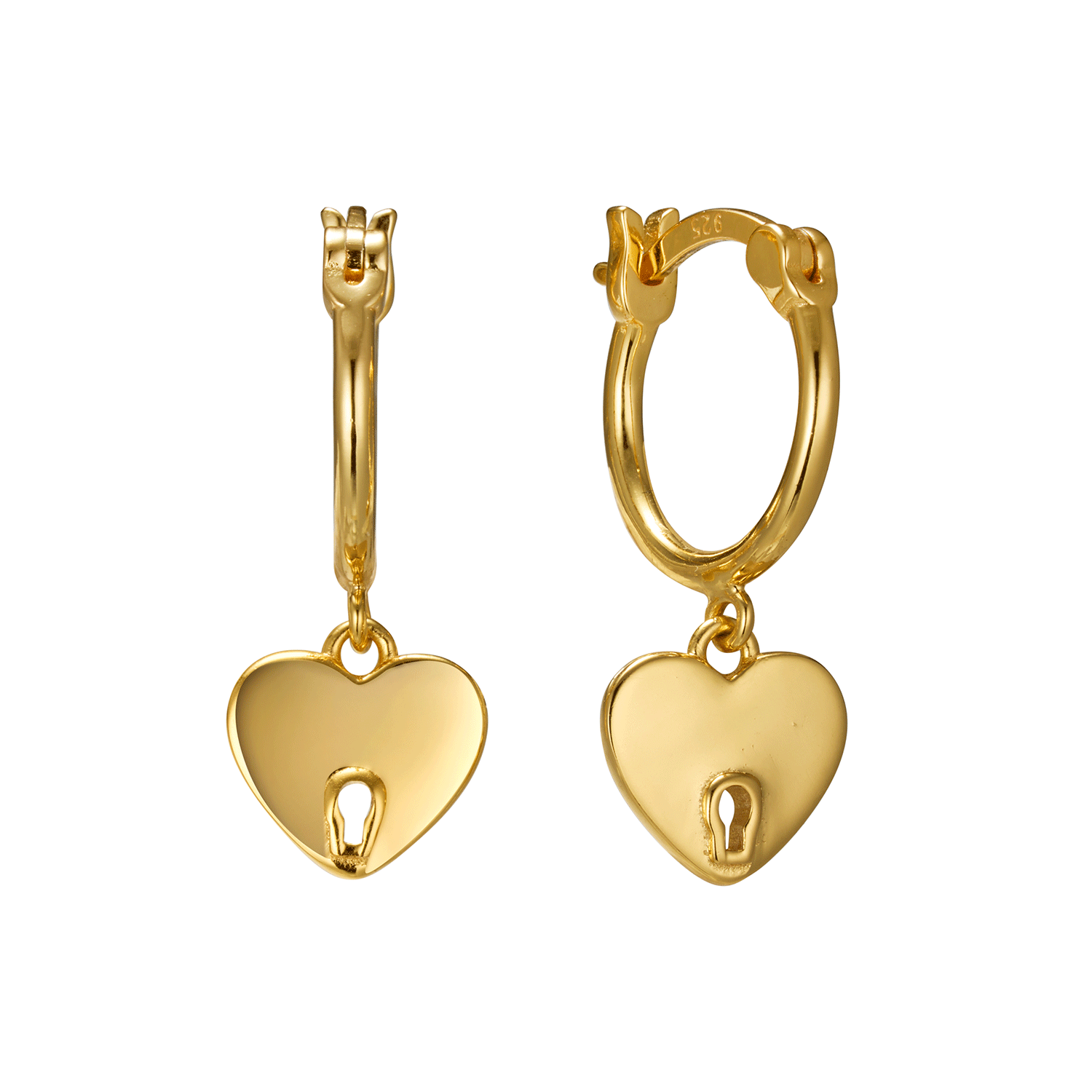 Wholesale New Design Heart Hoop Fashion Jewelry 2024 Minimalist Sliver Earrings