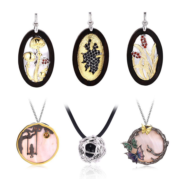 Custom Designer Hip Hop Lapis Stone Fine Pendants For Jewellery Making