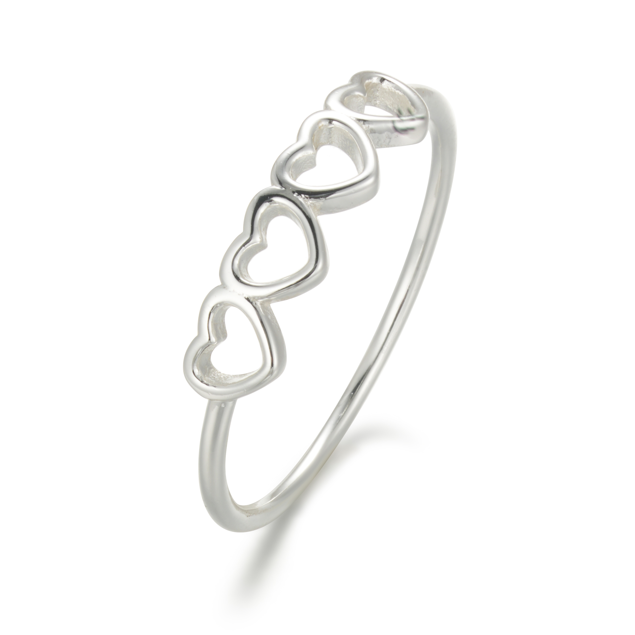 2023 Latest Models 925 Silver Minimalist Heart Ring With New Currents