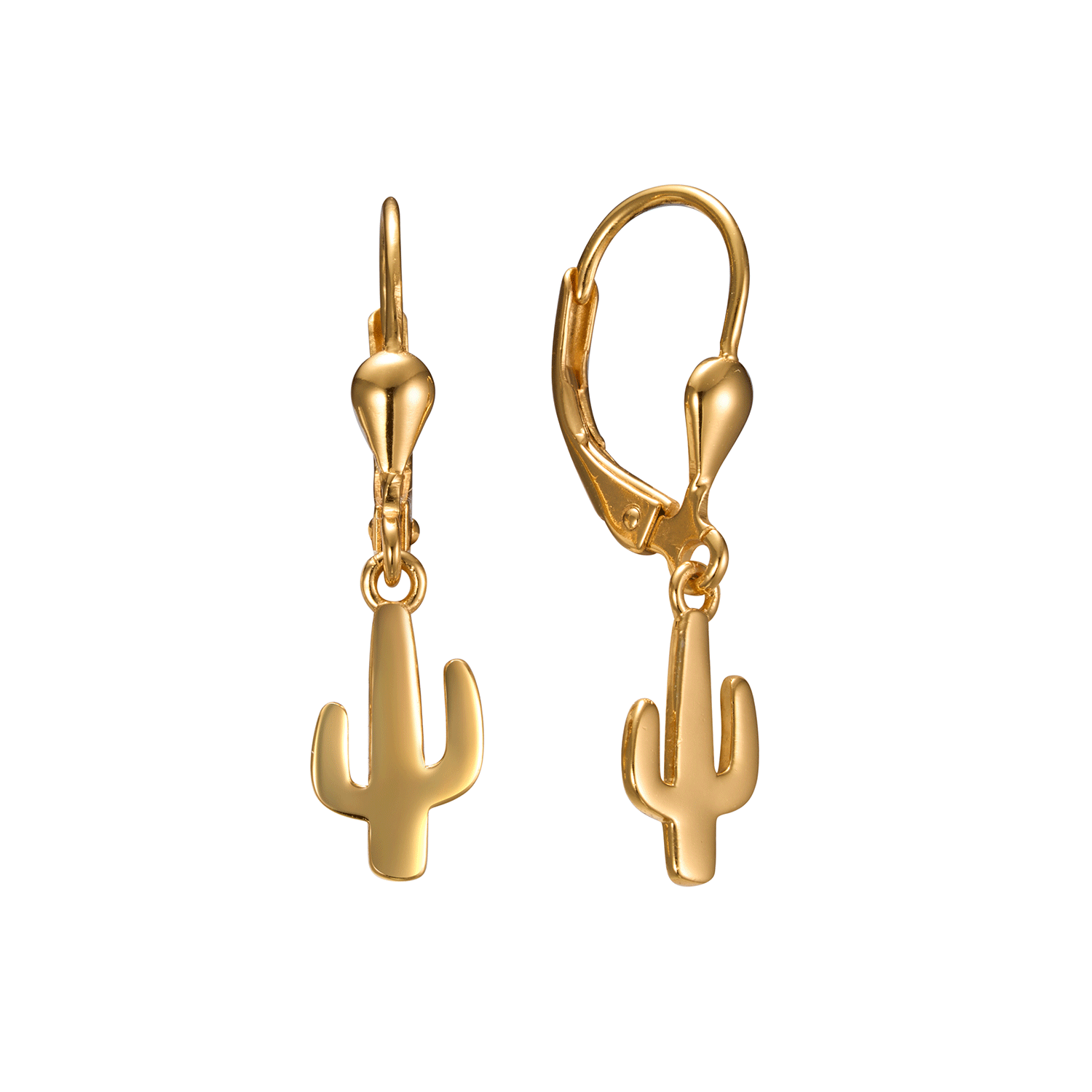 Wholesale New Trends Cactus Vintage Sliver Earrings 18K Hoops With New Design