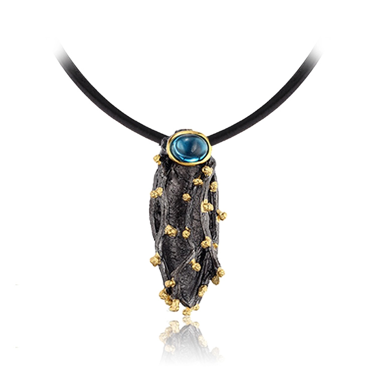 Factory Wholesale Modern Crystal Nest 925 Sterling Silver Pendant