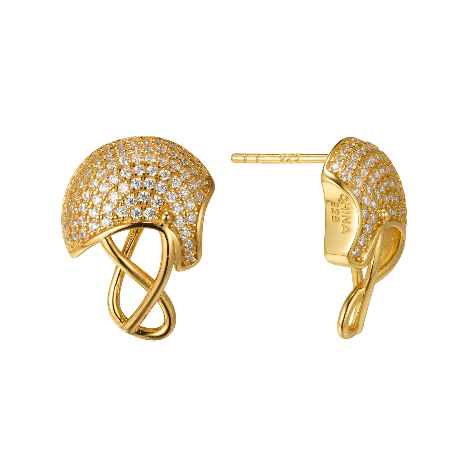 Most Popular Fashion Huggies 2023 New Arrivals Personalized Sliver Earrings For Women