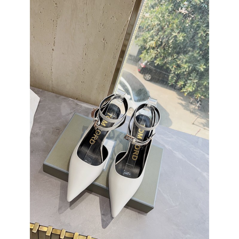 𝐓𝐎𝐌𝐅𝐎𝐑𝐃|𝟐𝟎𝟐𝟑𝐒𝐒/𝐧𝐞𝐰 Dolce & Ga women's jeweled buckle jacquard raglan heels