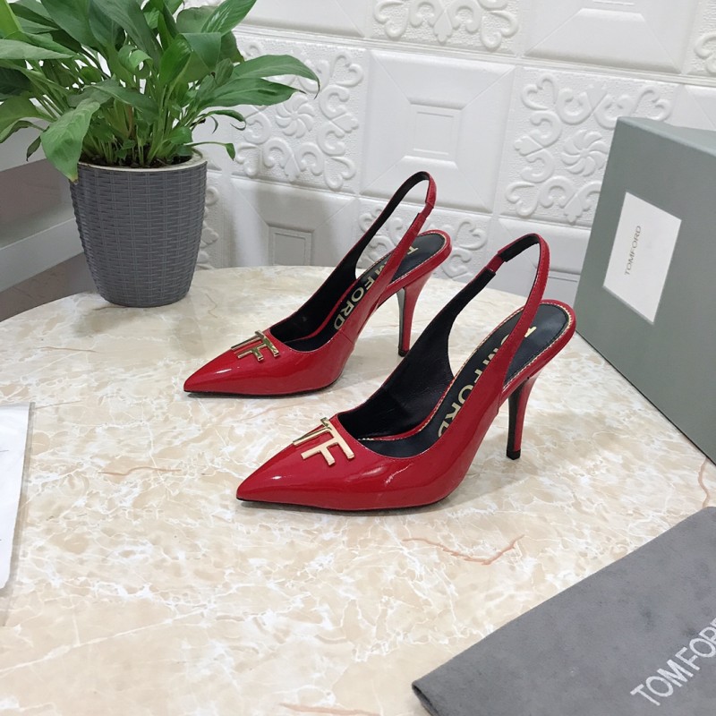 𝐓𝐎𝐌𝐅𝐎𝐑𝐃|𝟐𝟎𝟐𝟑𝐒𝐒/𝐧𝐞𝐰 TOM high heeled bag toe sandals Original black leather outsole