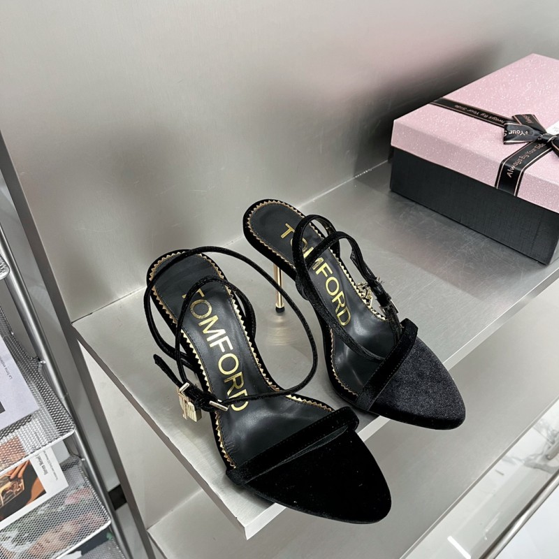 πππππππ
ππππ/ππ π§ππ° TF Tom Ford Gold Heel Padlock Sandals
