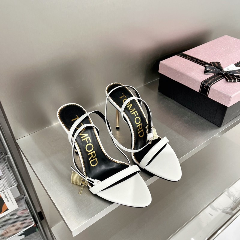 πππππππ
ππππ/ππ π§ππ° TF Tom Ford Gold Heel Padlock Sandals
