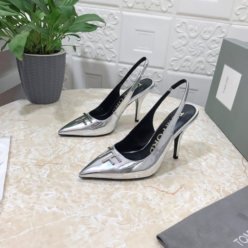 𝐓𝐎𝐌𝐅𝐎𝐑𝐃|𝟐𝟎𝟐𝟑𝐒𝐒/𝐧𝐞𝐰 TOM high heeled bag toe sandals Original black leather outsole