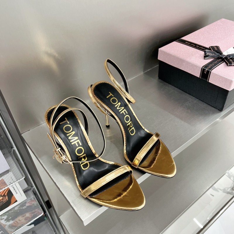 πππππππ
ππππ/ππ π§ππ° TF Tom Ford Gold Heel Padlock Sandals