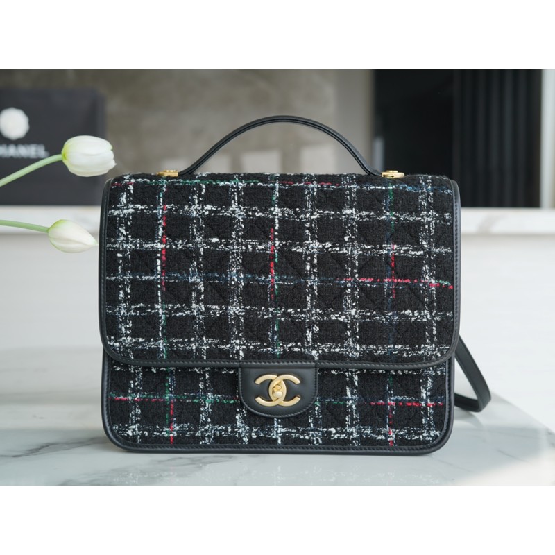 ๐๐๐๐ก๐๐โฆ Woven in tweed ๐ฎ๐ฎk Premium Handmade Workshop Black Tweed Shoulder Bag ๐ค๐ค