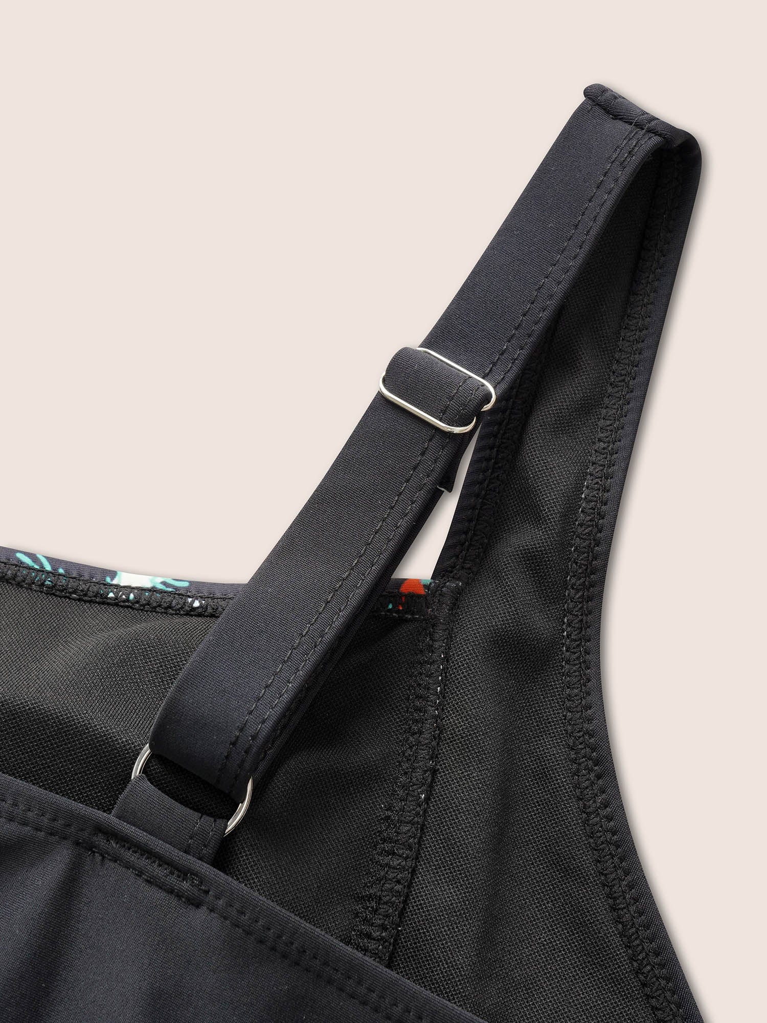 Marine Elements Patchwork Twist Swim Top