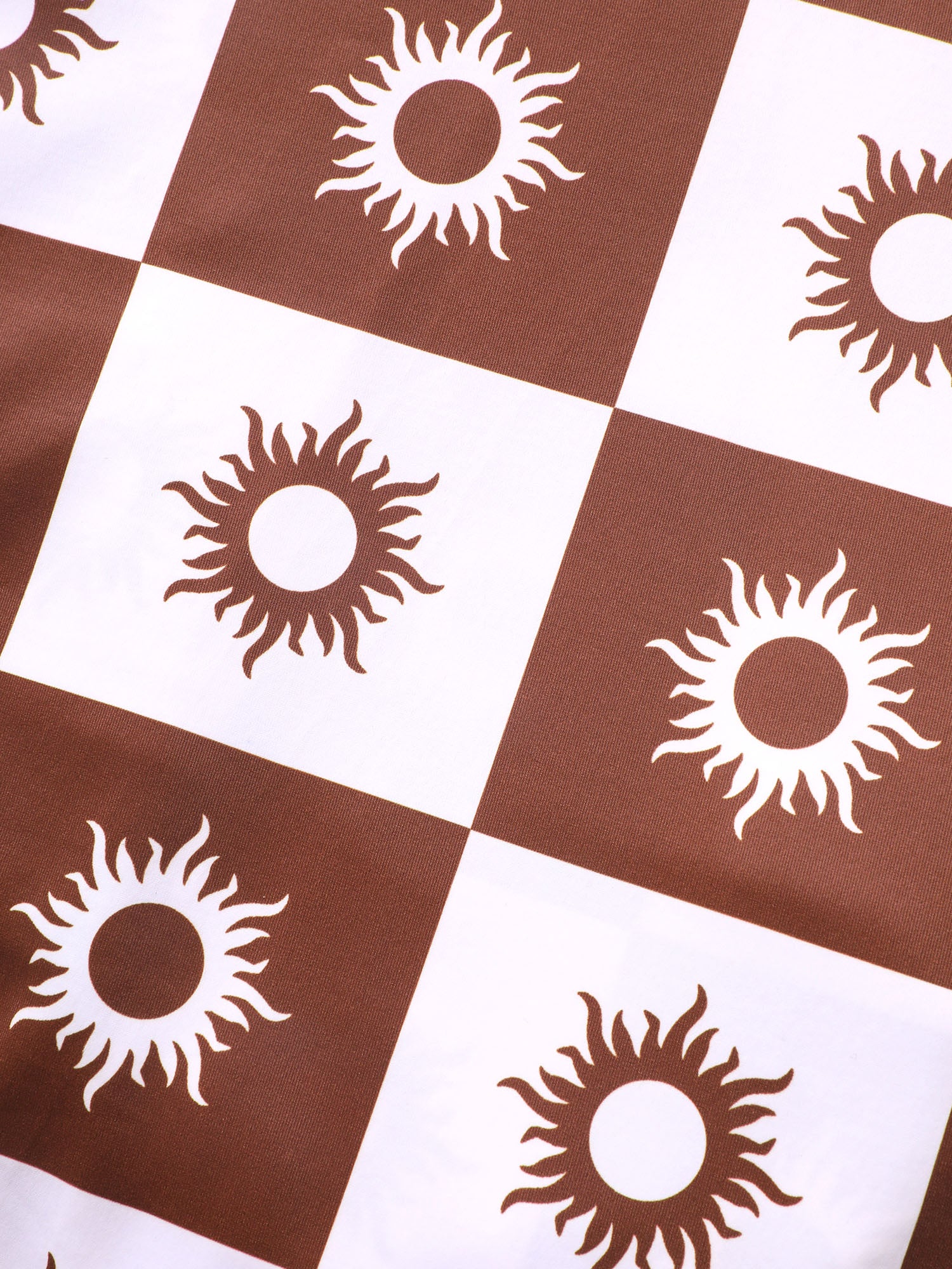 Overlap Collar Sun Print Pocket Swim Dress