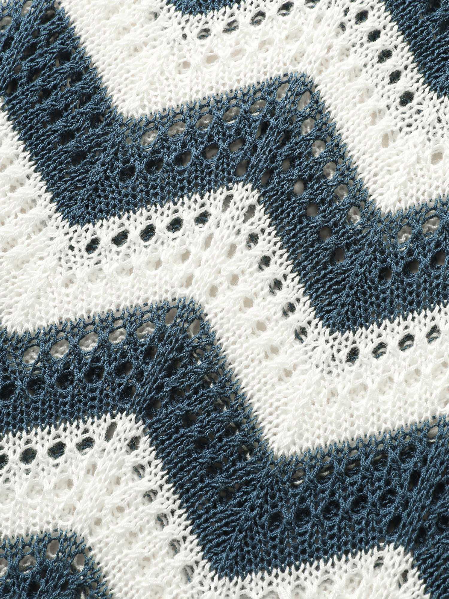 Geometric Slit Hem Cut Out Swim Cover Up