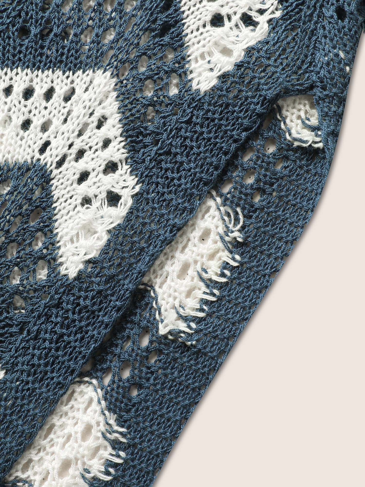 Geometric Slit Hem Cut Out Swim Cover Up