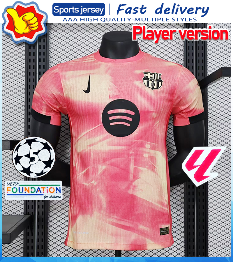 2XL Player version Barcelona 2024 25 Special Edition Soccer Jerseys Customizable