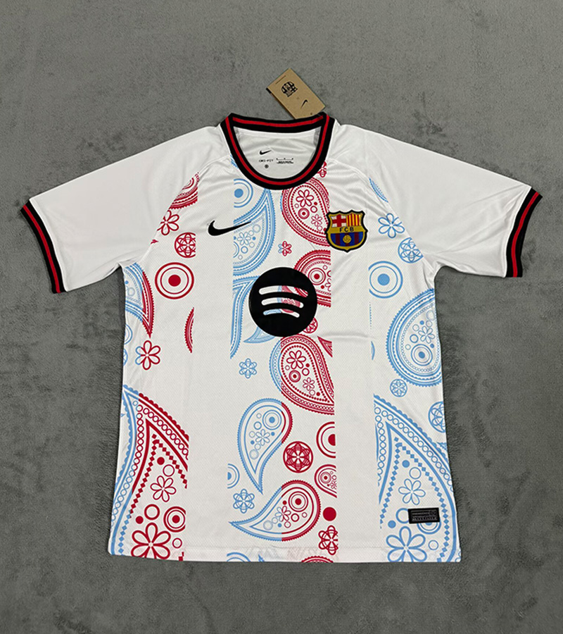 4XL Fan version 2025 26 Barcelona FC Special Edition White Soccer Jersey