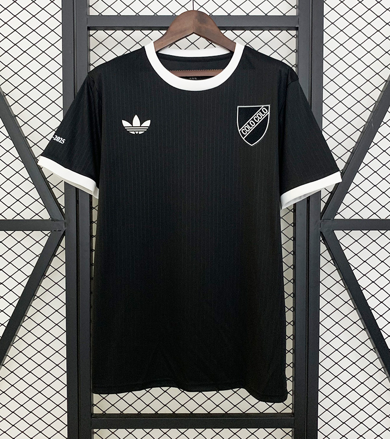 2XL Fan version 2025 2026 Colo Colo 100th Anniversary Black Soccer Jersey