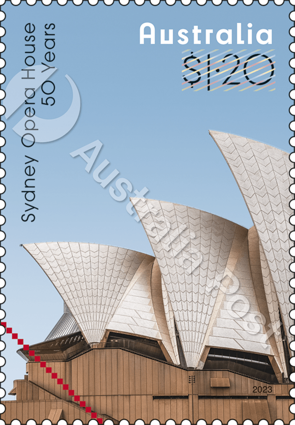 Sydney Opera House: 50 Years - Roll of 100x $1.20 Stamps