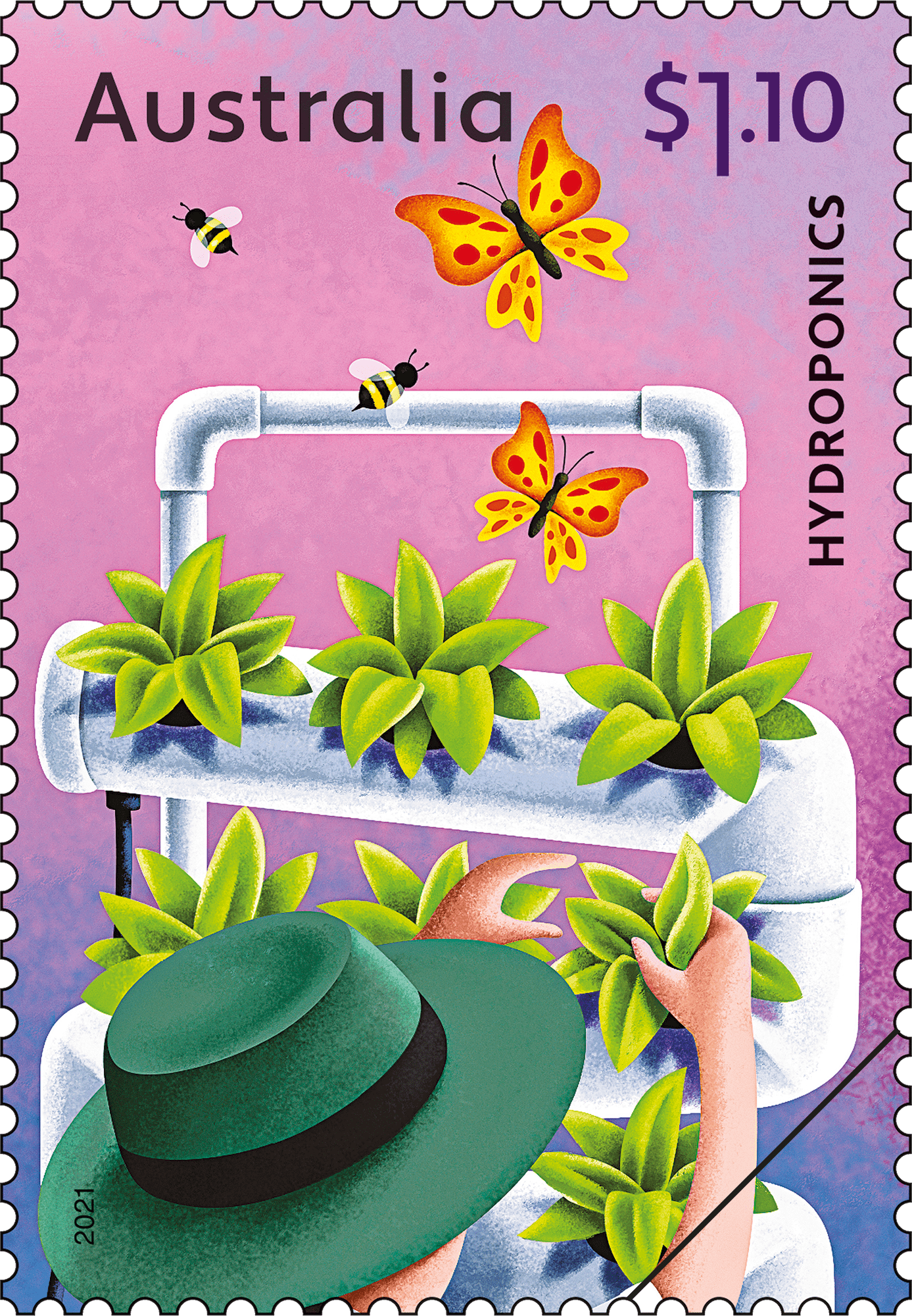 Set of Full STEAM Ahead Gummed Stamps - Booklet 100x $1.10 Stamps