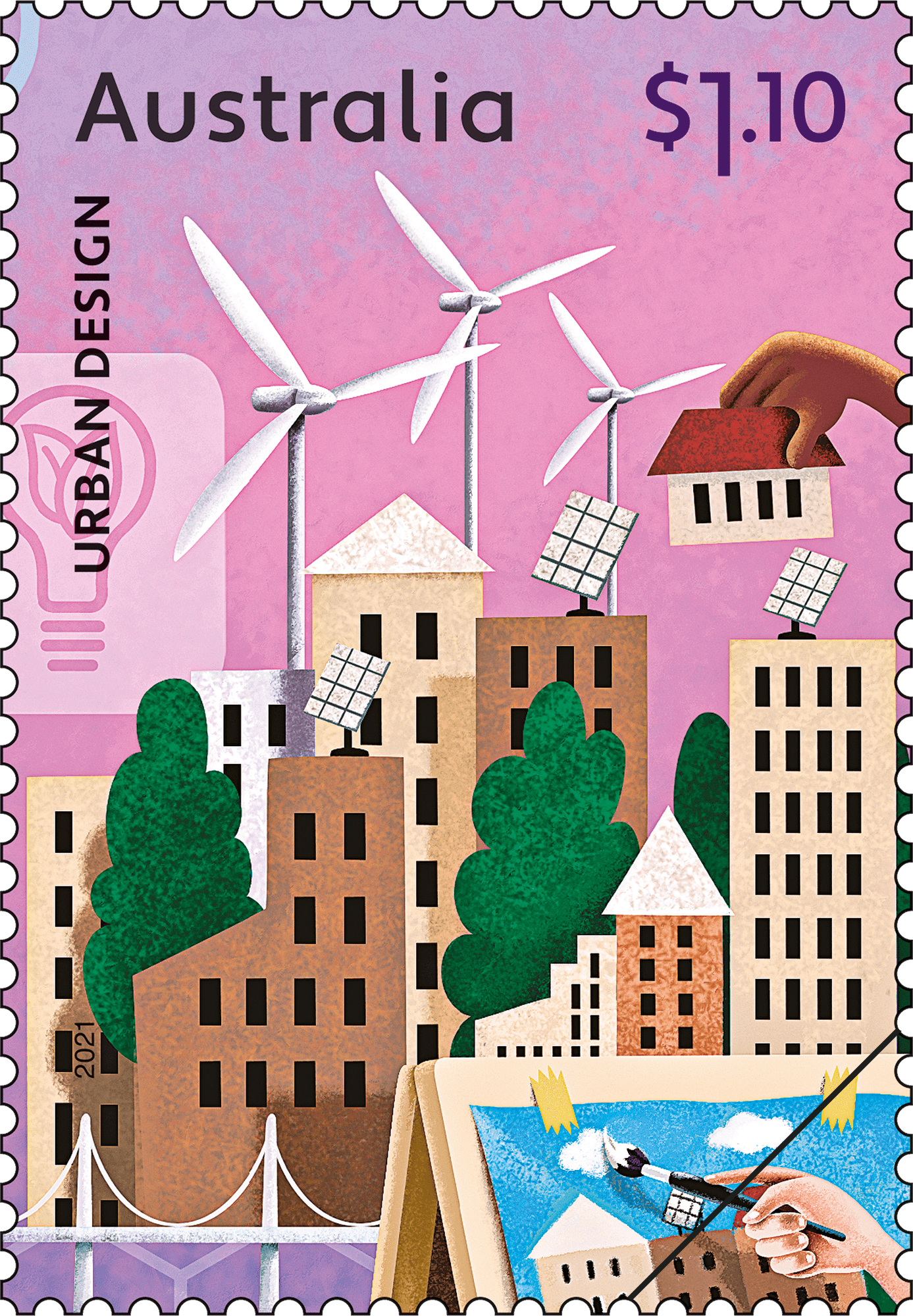 Set of Full STEAM Ahead Gummed Stamps - Booklet 100x $1.10 Stamps