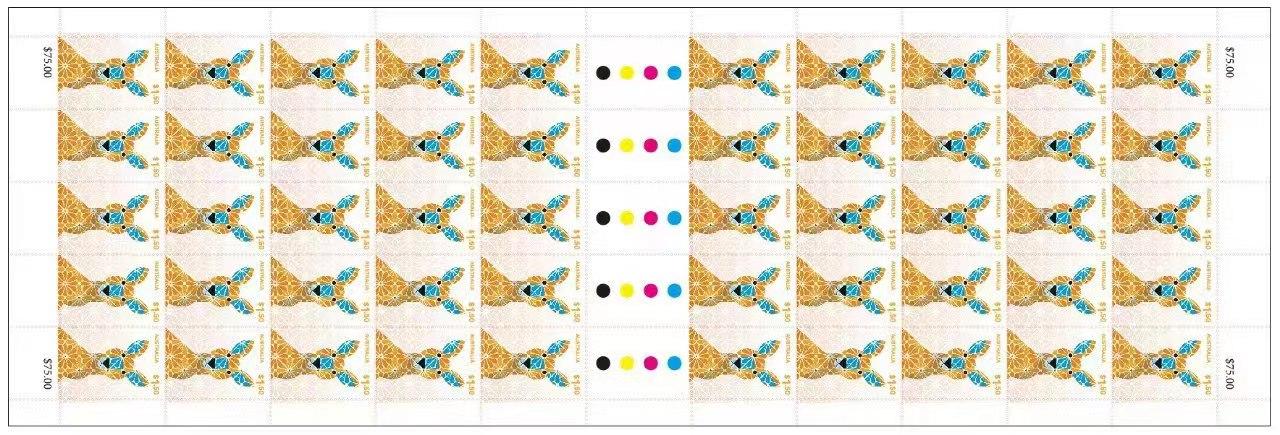 Special Occasions 2024 Gutter Strip of 100 x $1.50 Stamps (Kangaroo)
