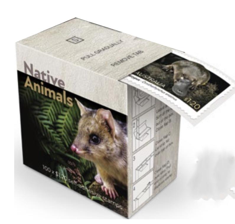 Native Animals 2022 - Roll of 100x $1.20 Stamps