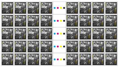 Anzac Day 2024: Picturing War - Gutter Strip of 100 x $1.50 Stamps (Damien Parer)