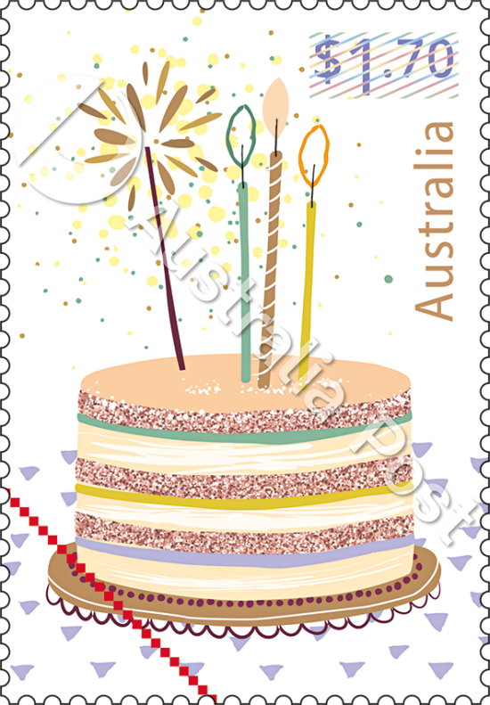 Cake - Booklet of 100x $1.70 Stamps