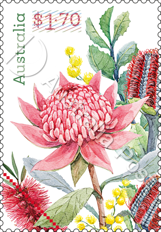 Native flowers - Booklet of 100x $1.70 Stamps
