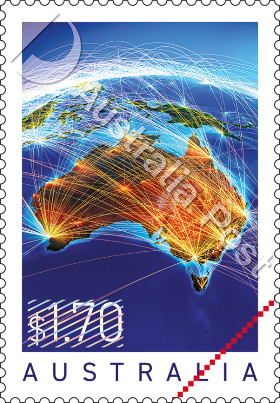 Map - Booklet of 100x $1.70 Stamps