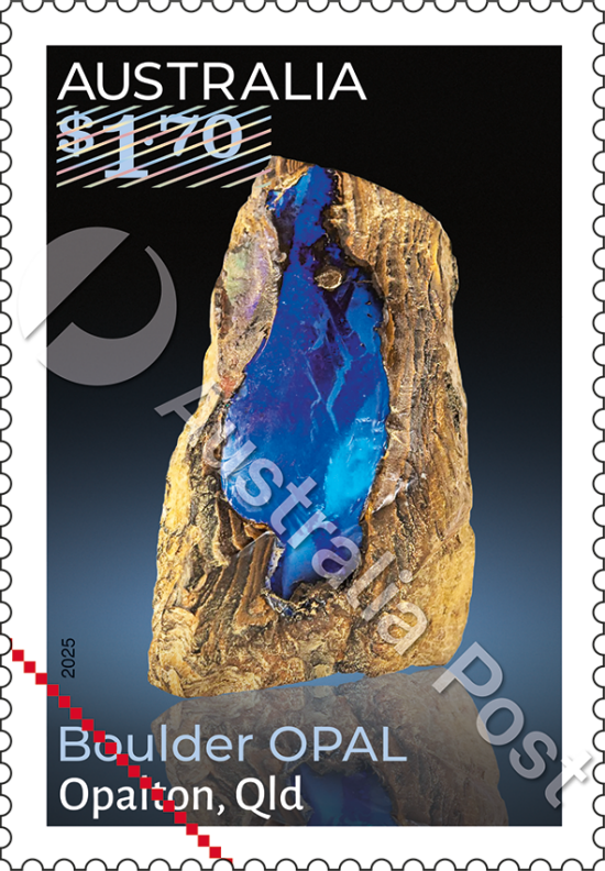 5 Roll of 500x $1.70 Stamps - Boulder Opal from Opalton, Queensland