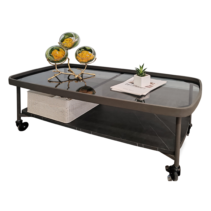 Tempered glass coffee table