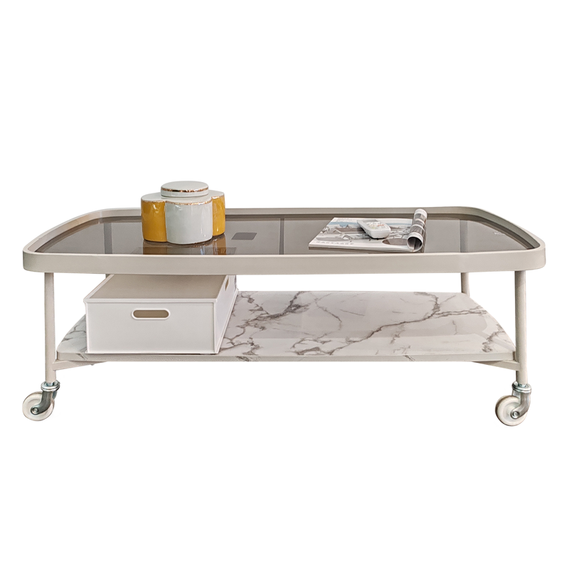 Tempered glass coffee table