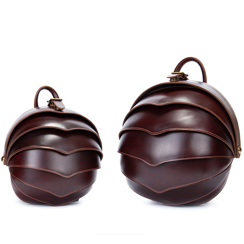 Limited Edition Vintage Head Layer Cowhide Personalized Beetle Backpack Crazy Horse Leather Men's Leather Trend Unique Shoulder Bag(BIG)