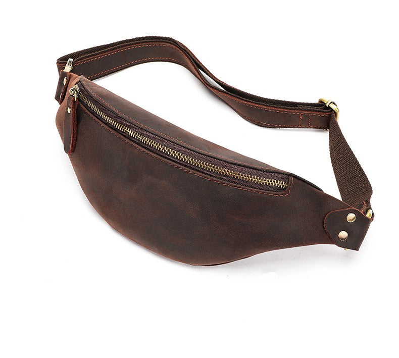 Head Layer Cowhide Hundred Casual Crossbody Bag