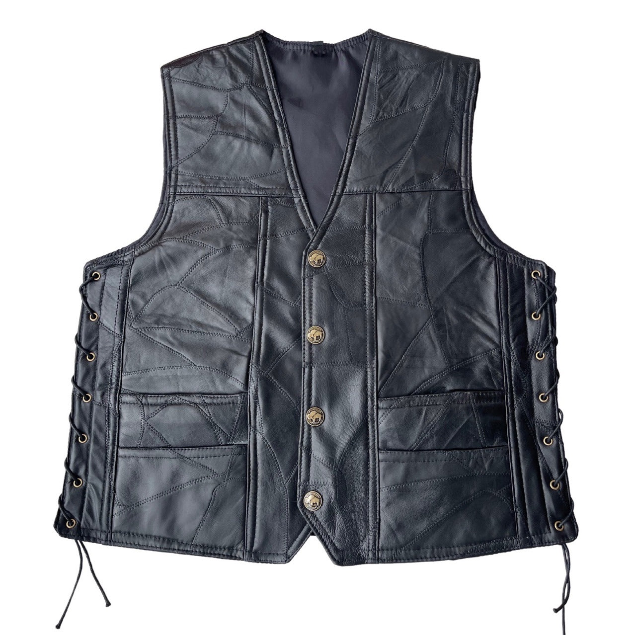 Route Super Cool Embroidered Badge Biker Riding Vest
