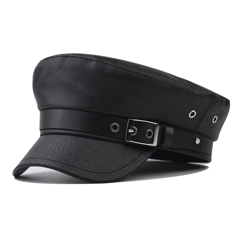 Genuine Leather Flat Hat Luc. 45
