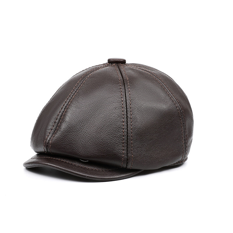 Genuine Cow Leather Warm Caps Luc. 38