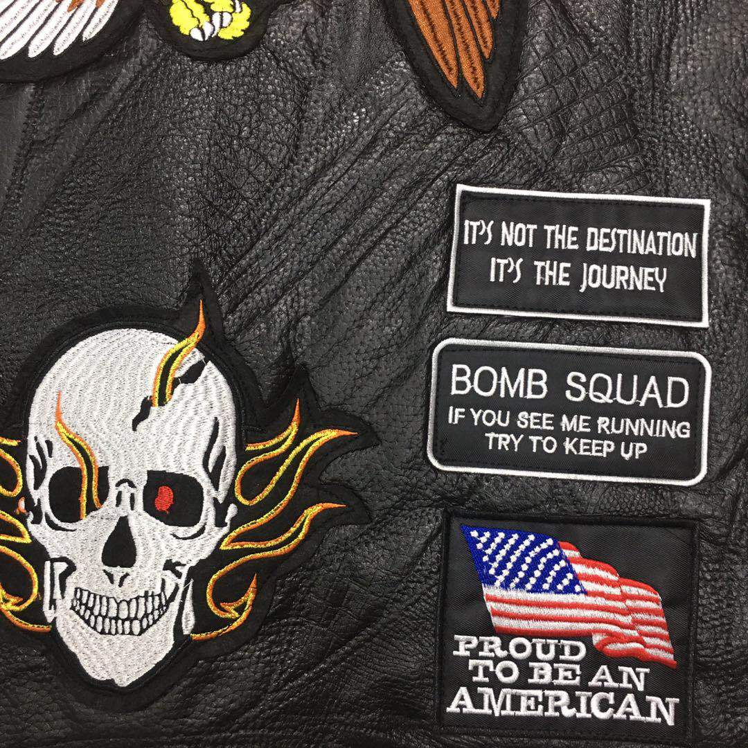 Eagle5 Super Cool Embroidered Badge Biker Riding Vest