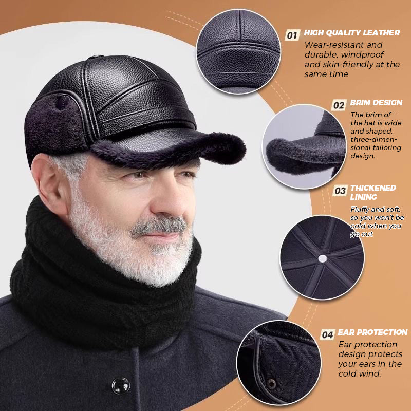 Fleece-lined Earflap Duckbill Cap