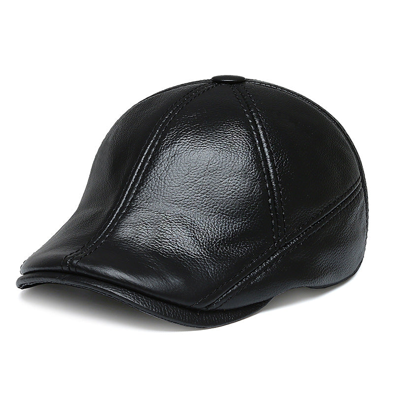 Genuine Cow Leather Warm Berets Luc. 41