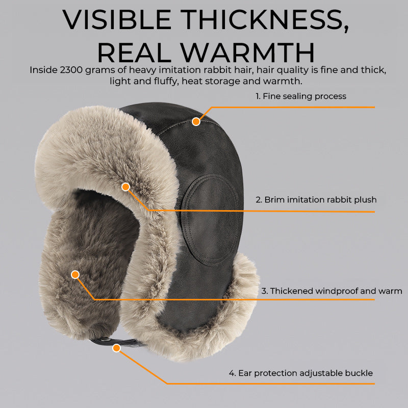 Thickened Plush Aviator Hat