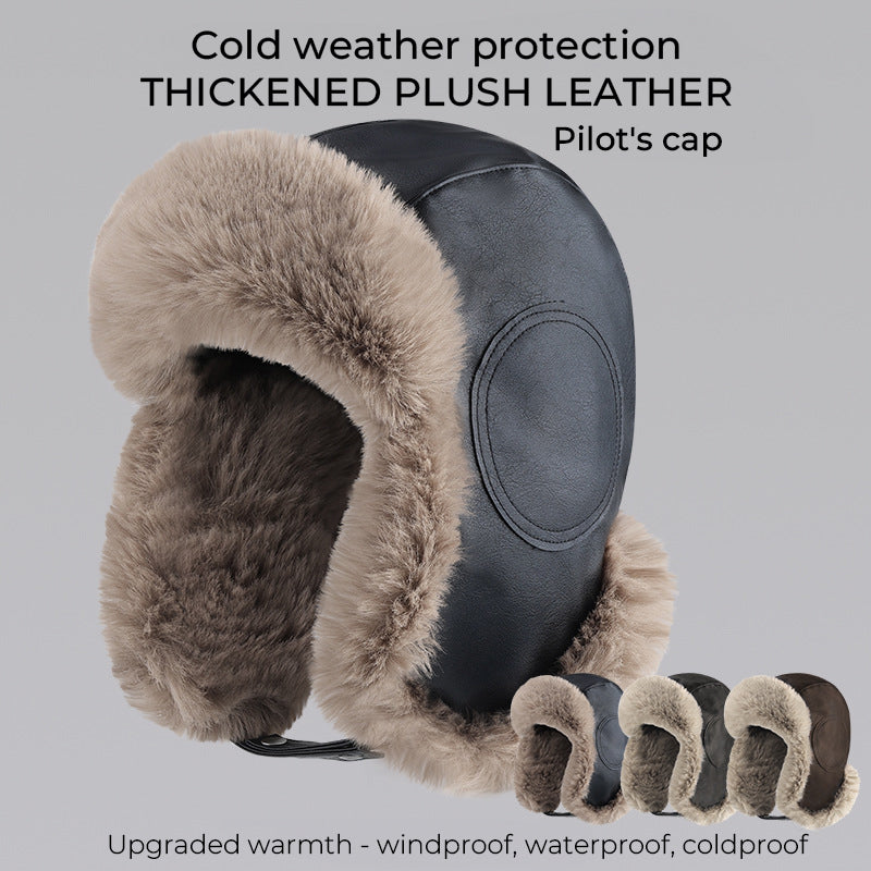 Thickened Plush Aviator Hat