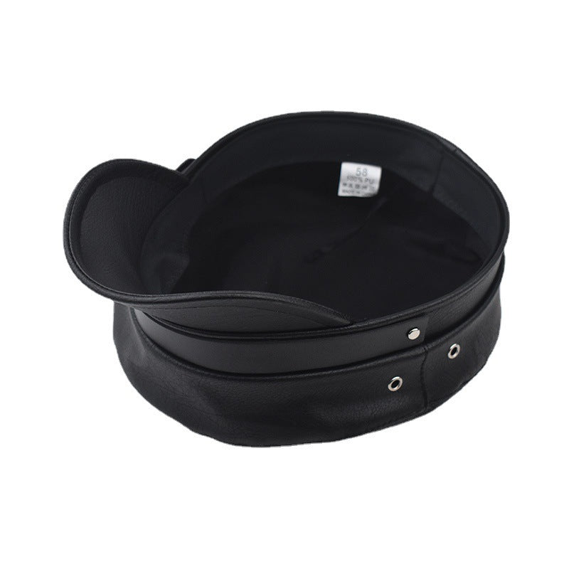 Genuine Leather Flat Hat Luc. 45