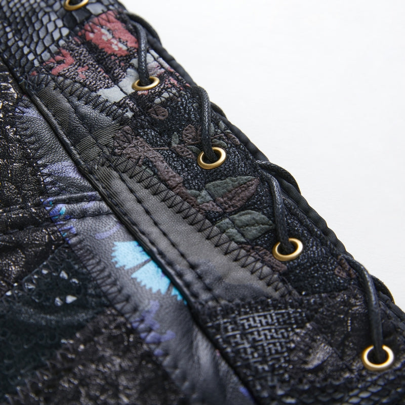 Multi-colored Flower Super Cool Embroidered Badge Biker Riding Vest