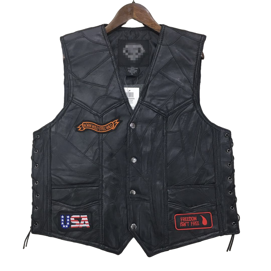 Eagle4 Super Cool Embroidered Badge Biker Riding Vest