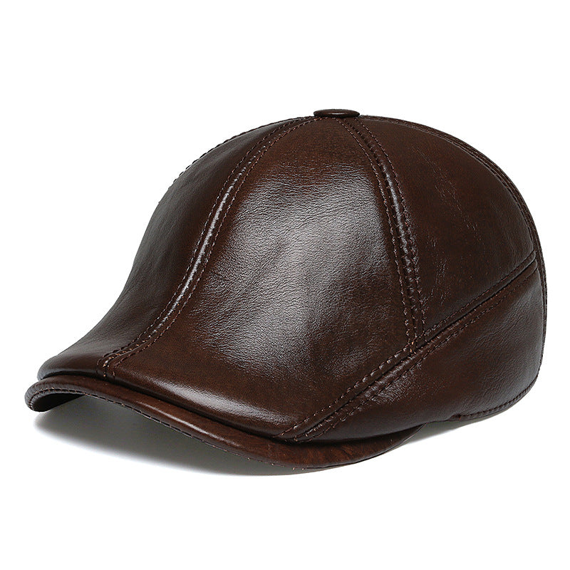 Genuine Cow Leather Warm Berets Luc. 41