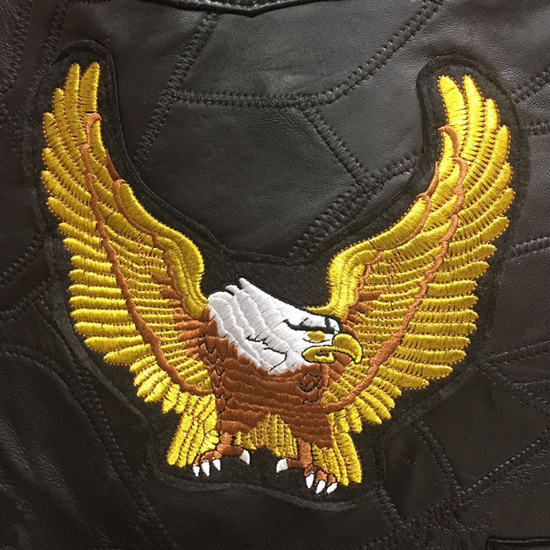 Eagle4 Super Cool Embroidered Badge Biker Riding Vest