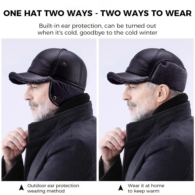 Fleece-lined Earflap Duckbill Cap