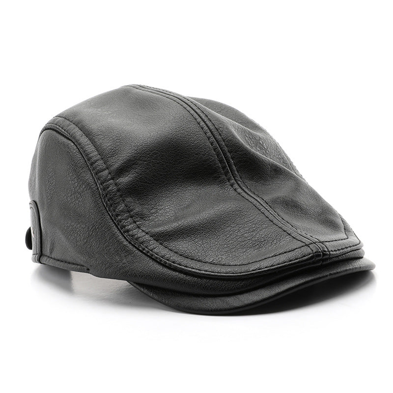Outdoor Vintage Leather Warm Cap Luc. 11